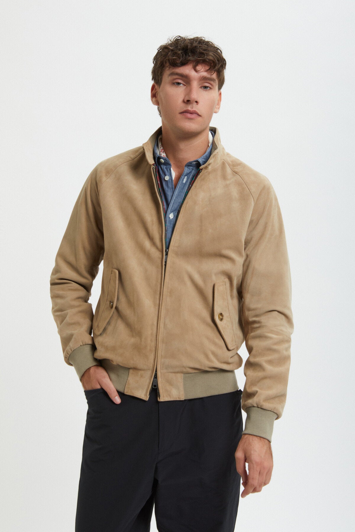 G9 Suede Storm Gray Baracuta - Main Image