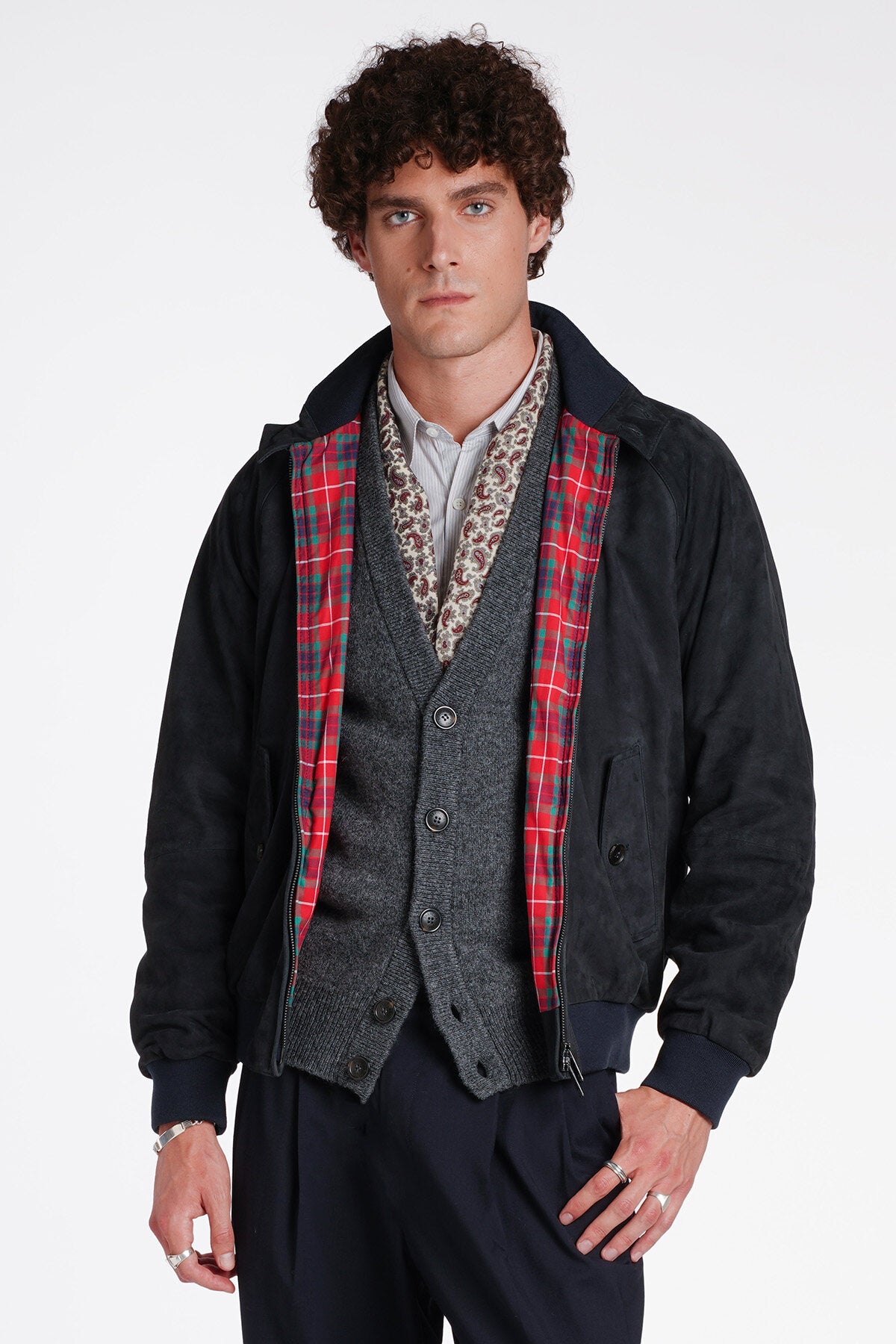 G9 Suede Navy | Baracuta