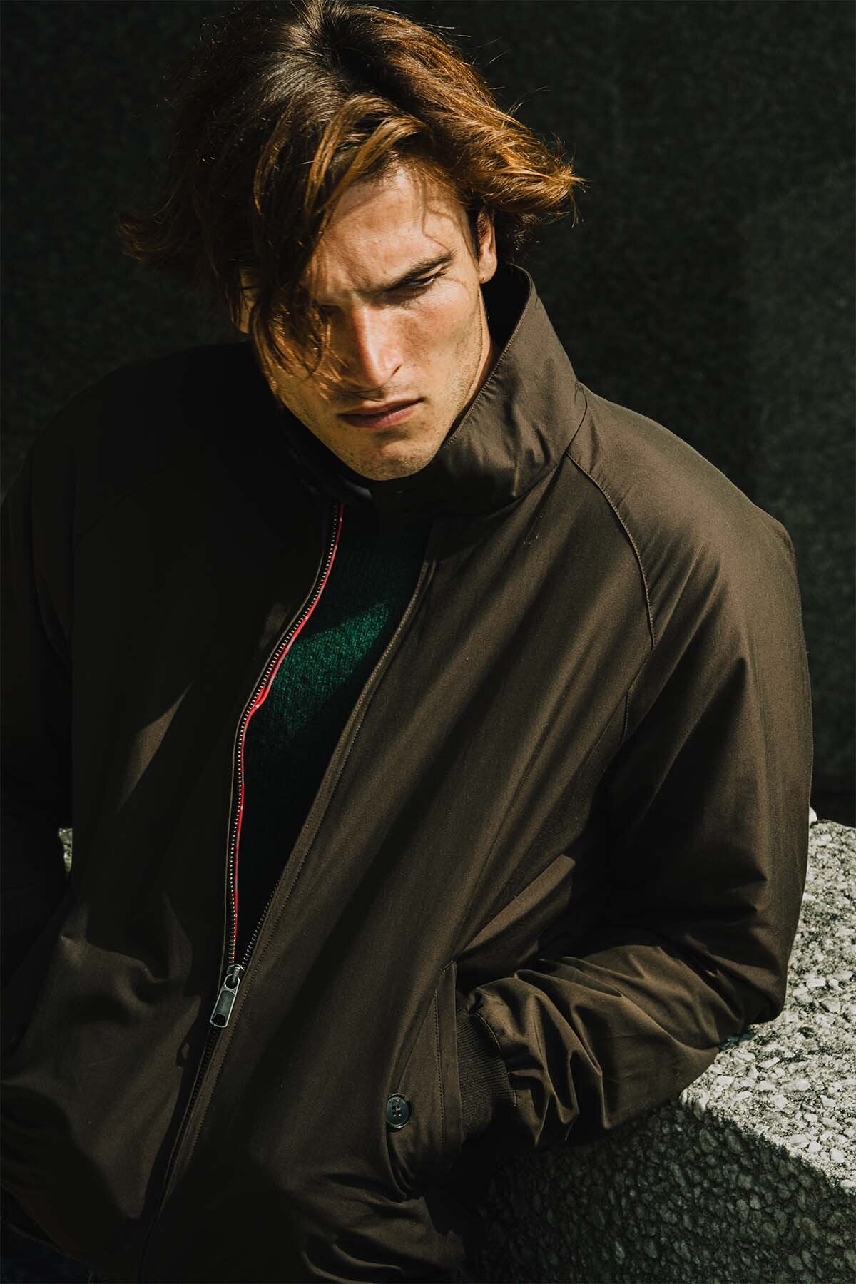 G9 Harrington Jacket Chocolate Baracuta