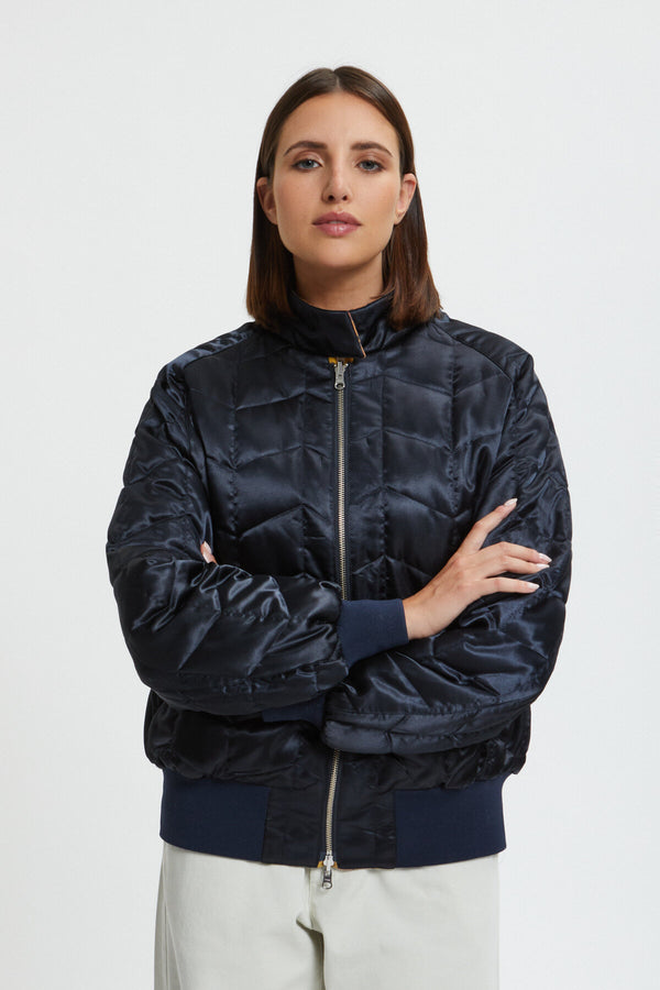 G9 Damen Wendejacke aus Wolle mit Karomuster