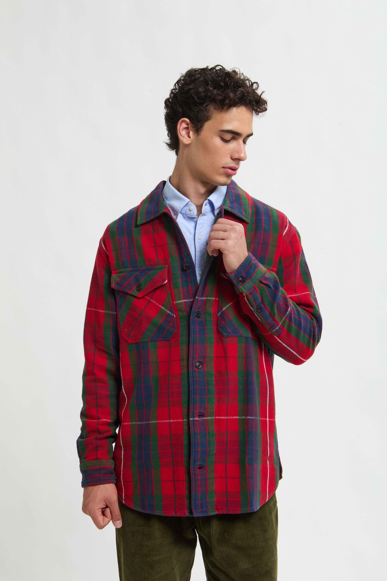 OVERSHIRT Hunting Tartan Red Baracuta