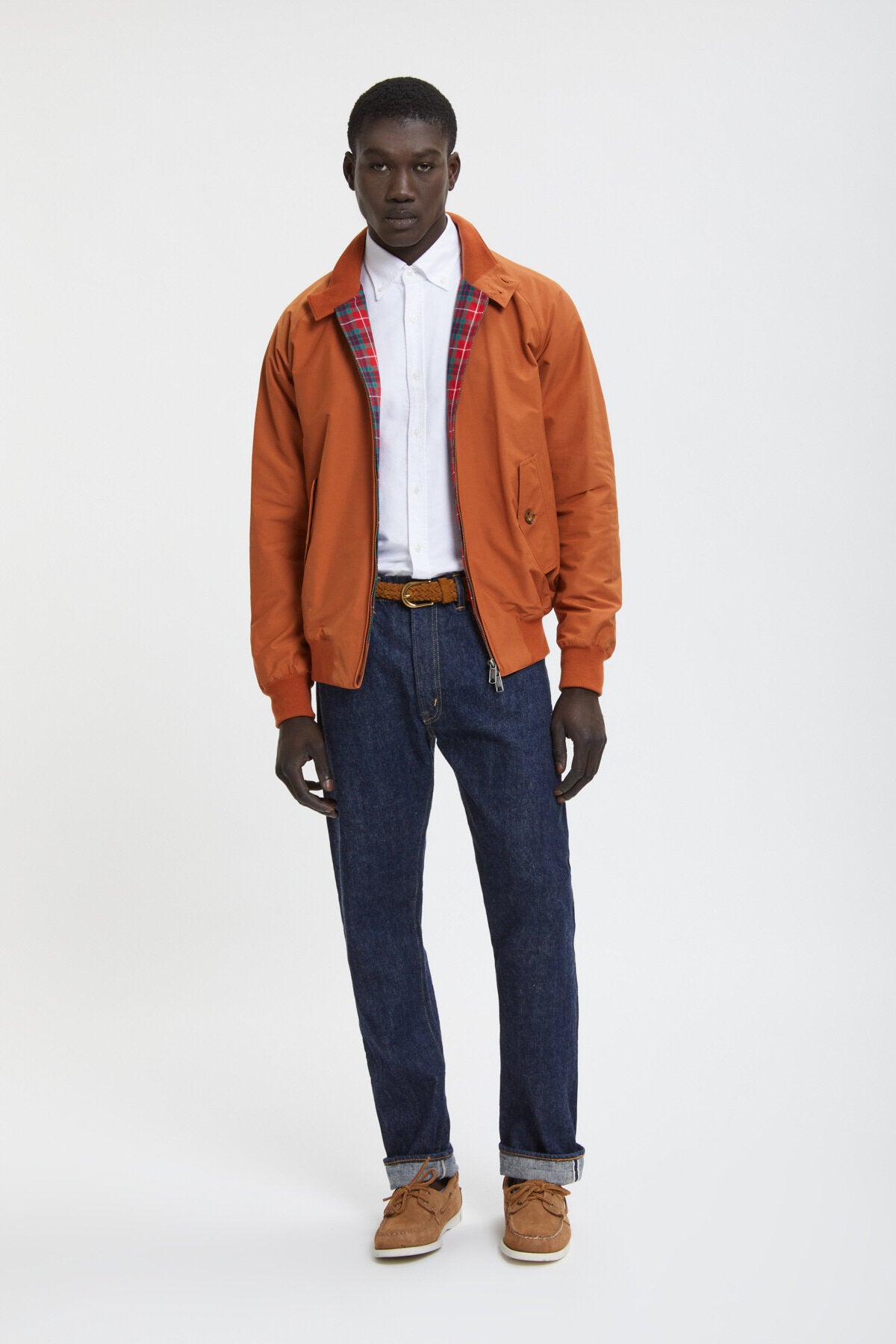 Orange Baracuta G9 Denim ASOS Western Denim Jacket In Burnt Orange
