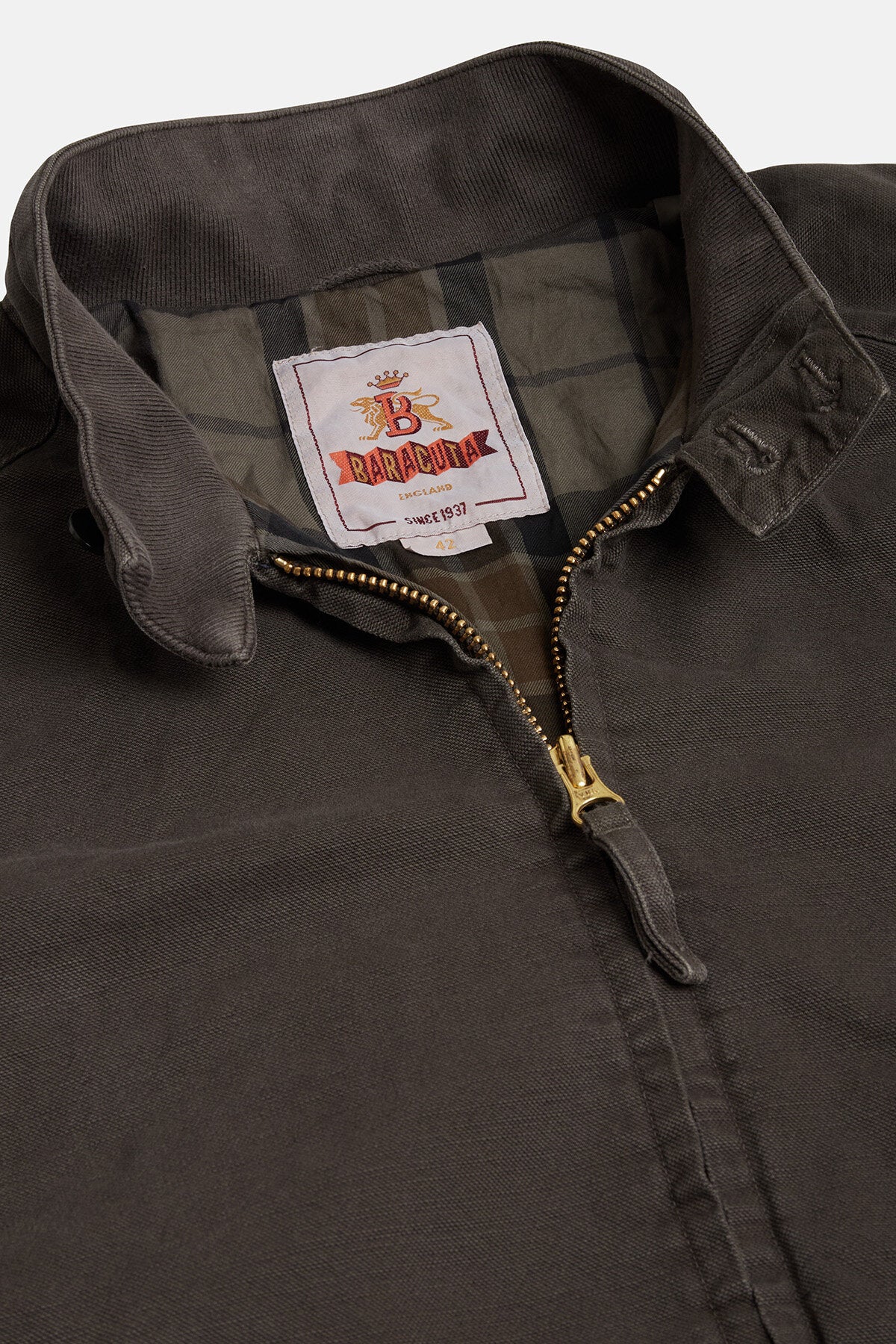 G9 Canvas Garment Dyed Faded Black | Baracuta