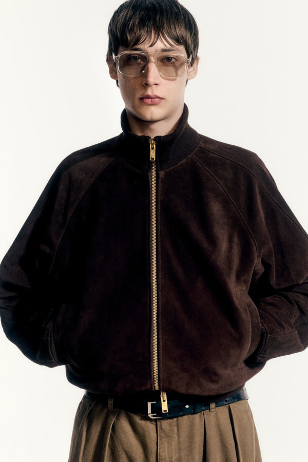 Giacca sportiva in pelle scamosciata Roughout