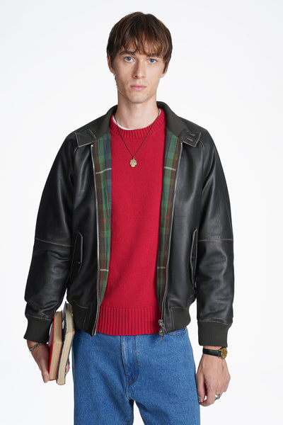G9 Leather Faded Black | Baracuta