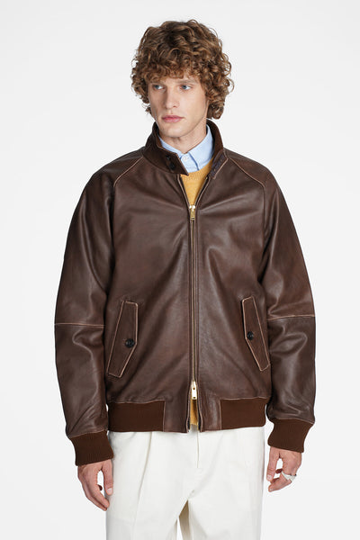 G9 LEATHER Chocolate | Baracuta