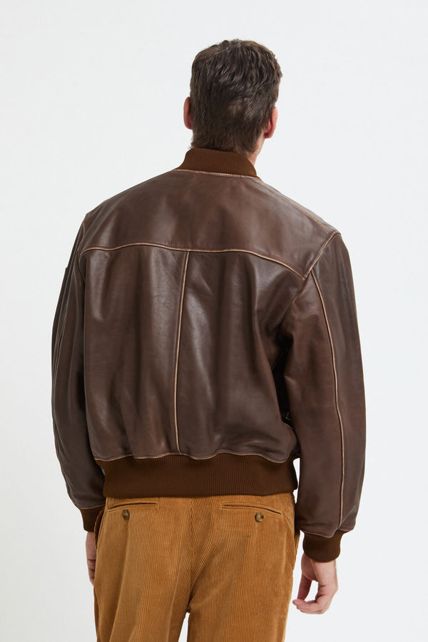 LEATHER FLIGHT JACKET