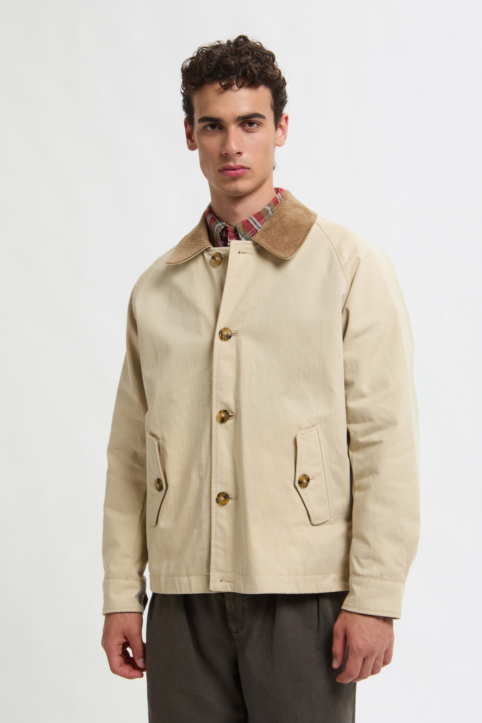 DRY WAX DECK JACKET Antique White | Baracuta