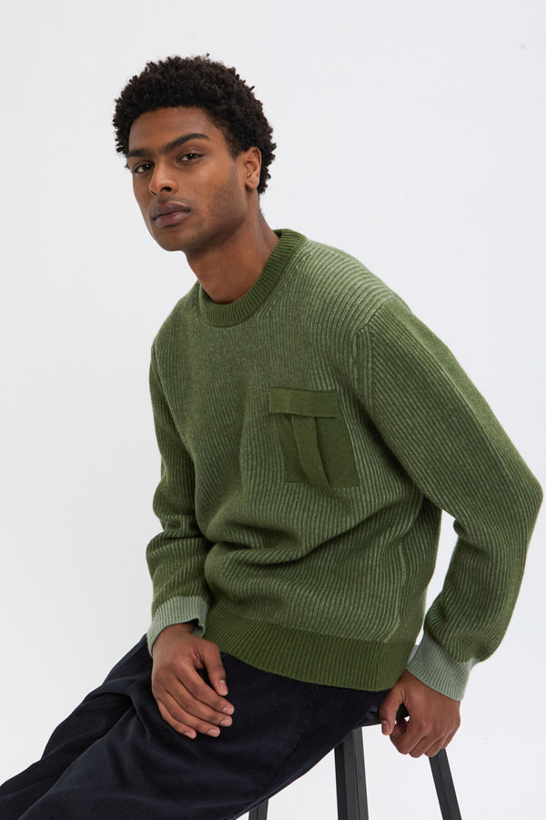 HALF-ZIP MOCK NECK JUMPER