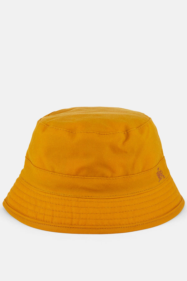 Bucket hat in cotone cerato