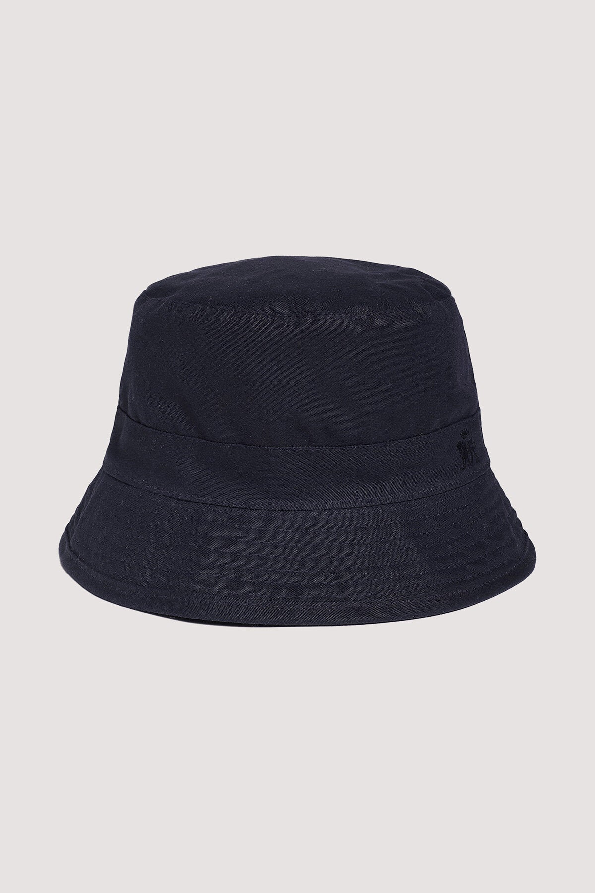 Bucket Hat aus gewachster Baumwolle Dark Navy Baracuta
