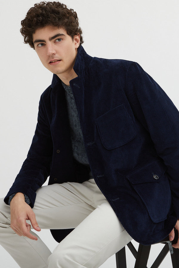 Blazer in velluto a coste