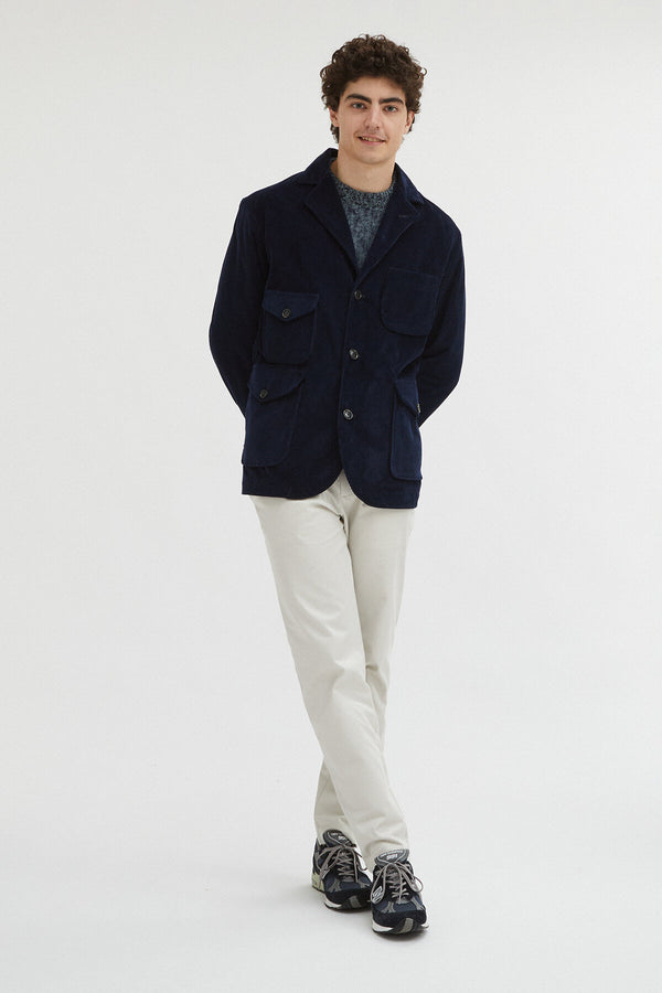 Blazer in velluto a coste