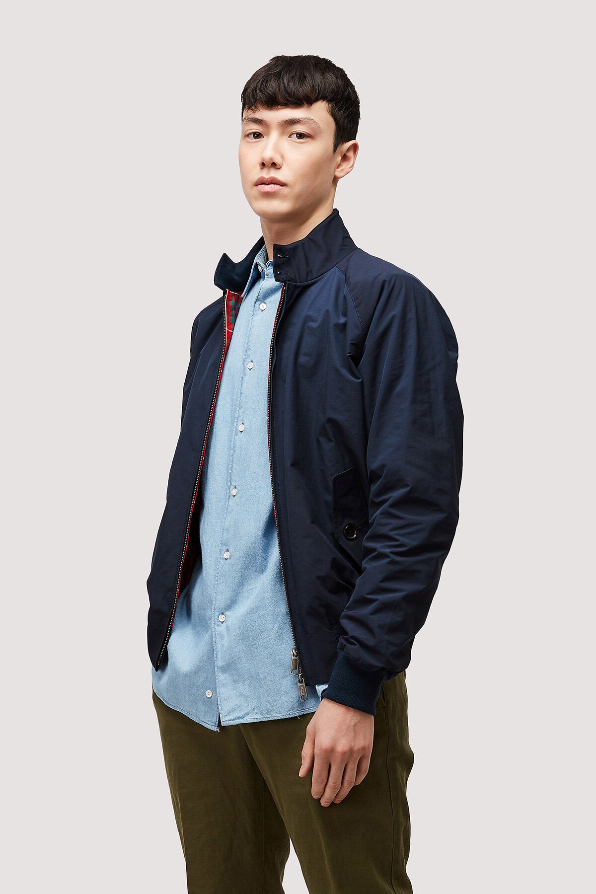 G9 Harrington Jacket Navy Baracuta1