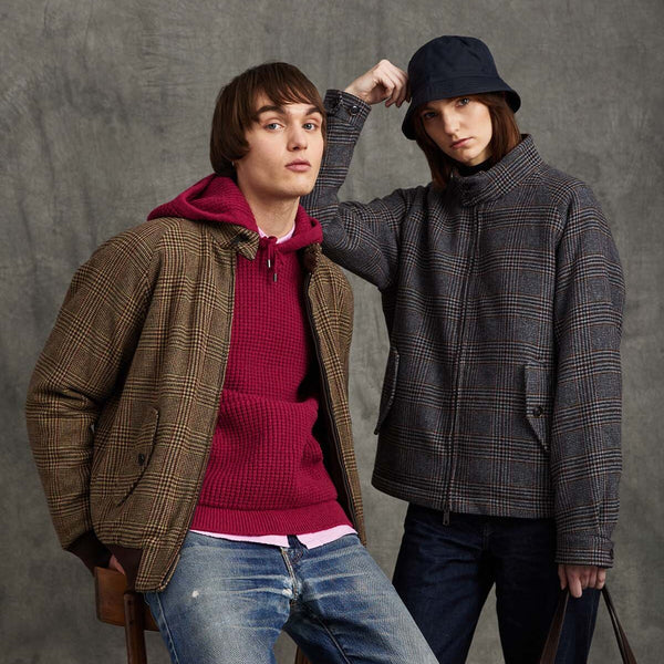 G9 English Wool Prince Of Wales Brow | Baracuta