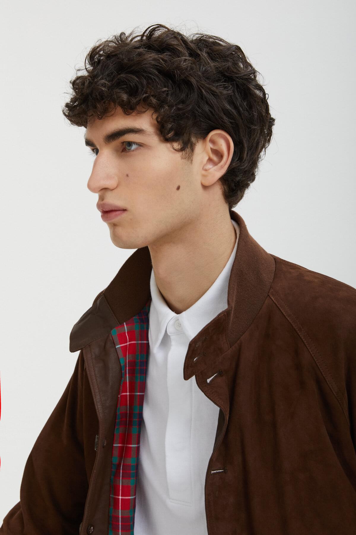 Suede Flying Jacket Chocolate | Baracuta