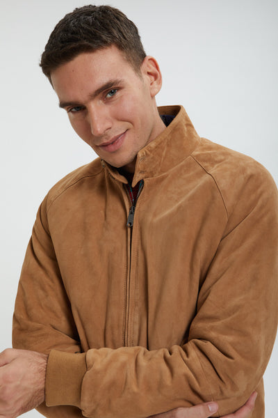 ジャケット・アウター 90s G9 nordstrom wool blouson GRN Winter G9 Suede Tobacco | Baracuta
