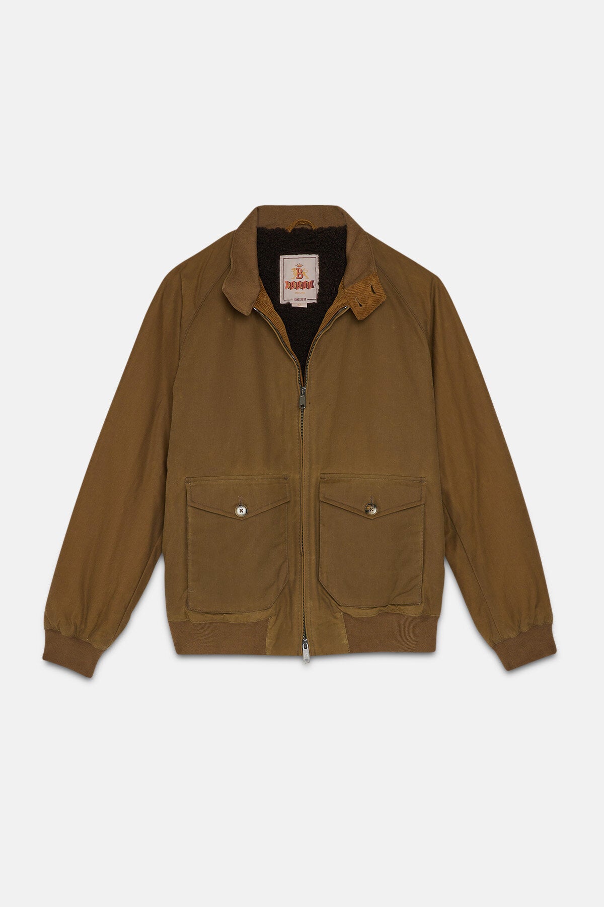 G9 Waxed Pocket Tan Baracuta