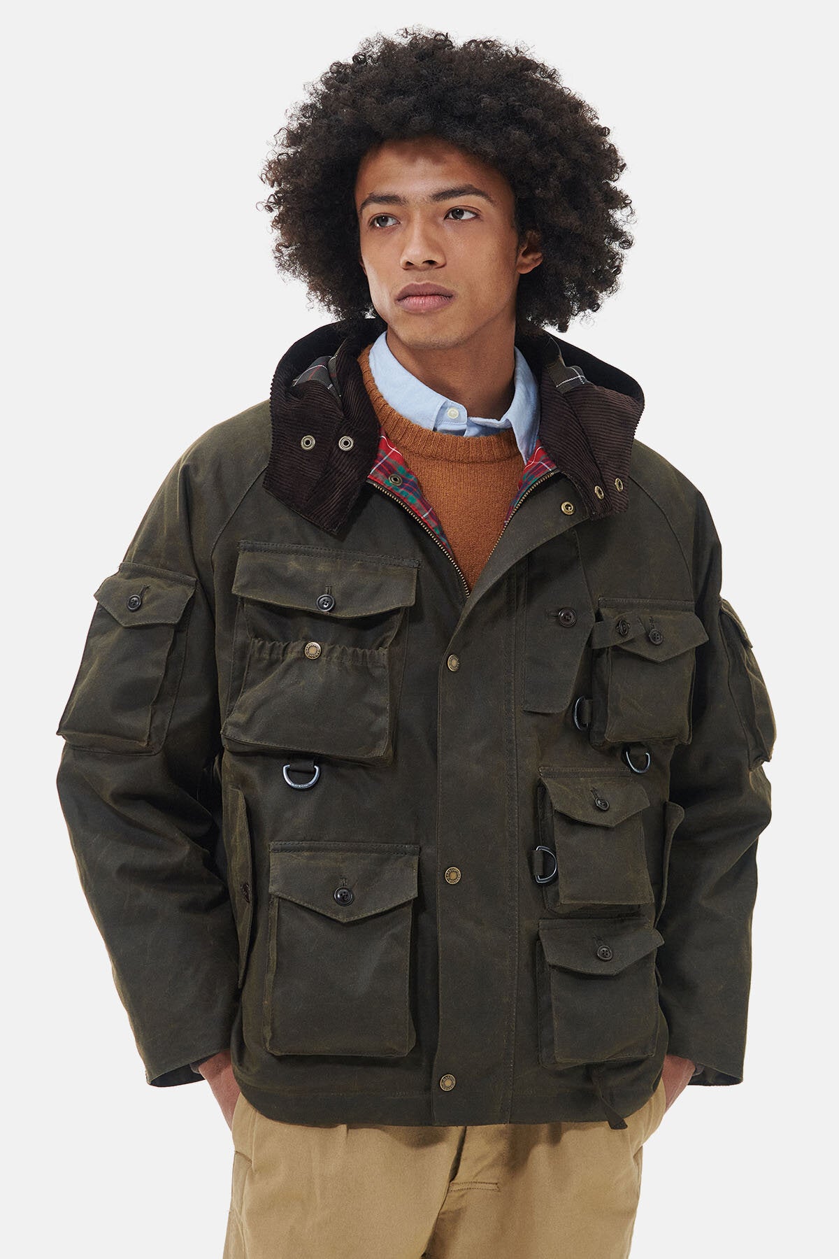 Barbour Clayton Wax Olive | Baracuta