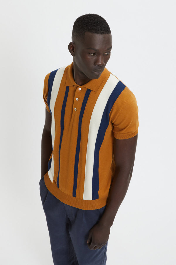 Lined Stripe Polo