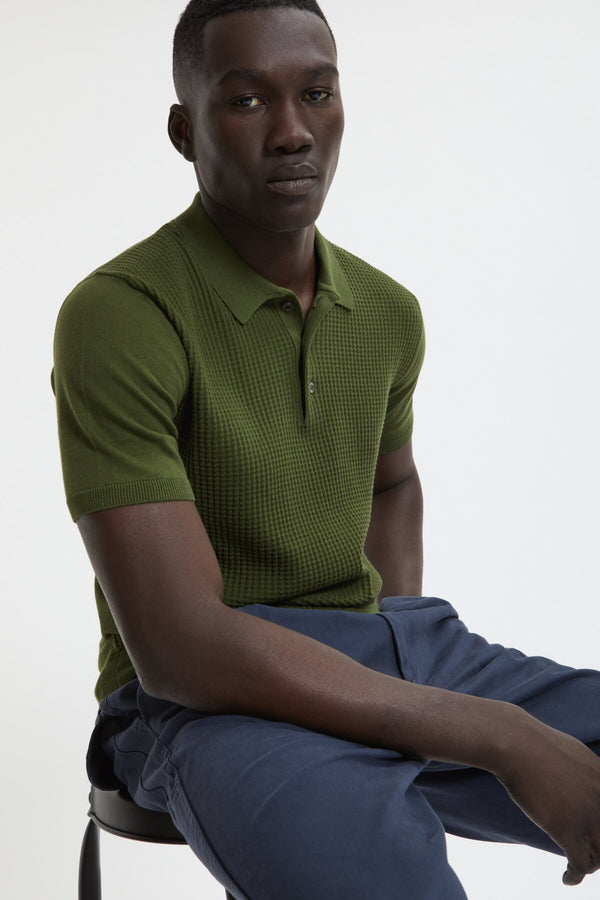 Polo nid d’abeille