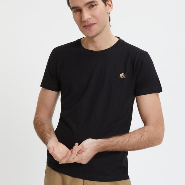 BARACUTA｜ (LOGO TEESHIRT (BRTEE0015309)) Logo T-Shirt Black | Baracuta